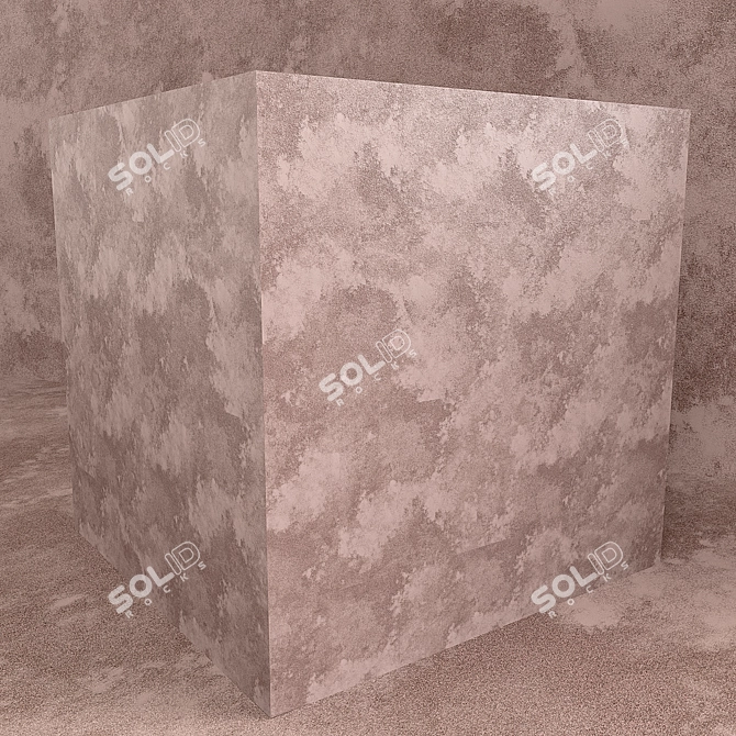 Zamshaa Decorative Plaster: Elegant Textured Finish 3D model image 2