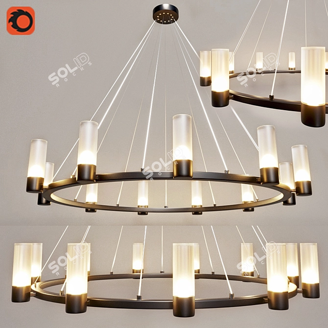 Loft4you Chandelier Elegance 3D model image 1