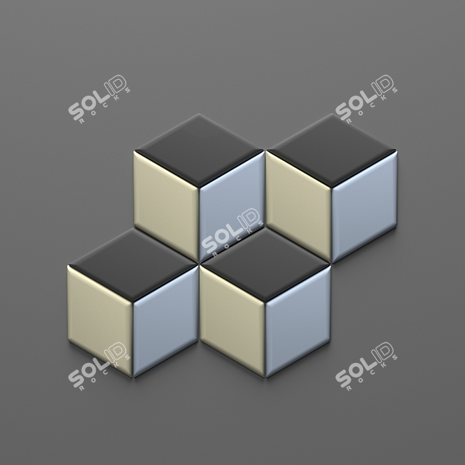 Contemporary Romb Wall Tile 3D model image 1