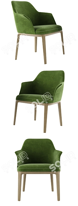 Sophie Dining Chair: Elegant, Comfortable, and Ready-to-Use 3D model image 2