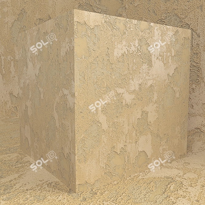 Travertine Loft Decorative Plaster 3D model image 2