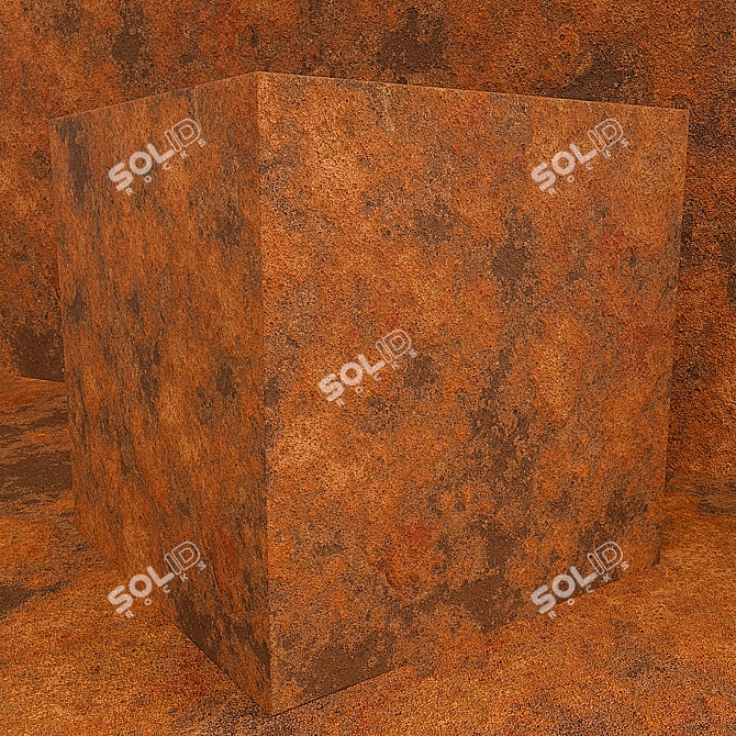 Vintage Rustic Decorative Plaster 3D model image 2