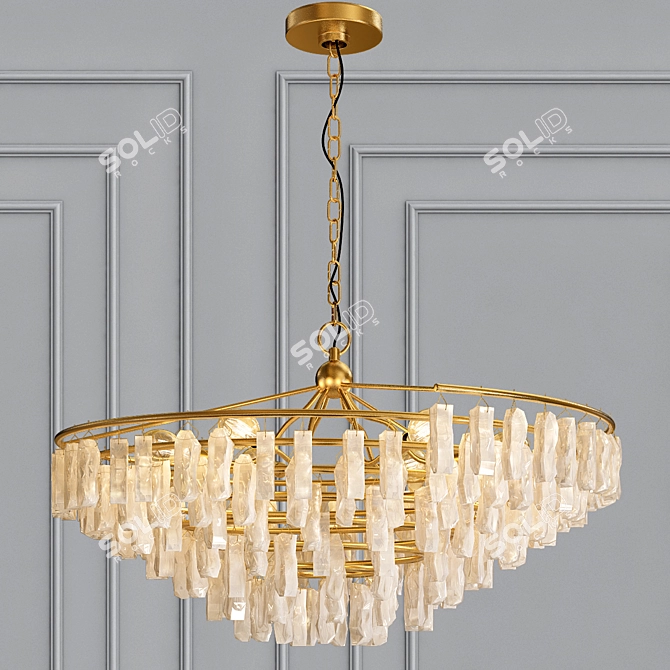 Elegant Tempest Chandelier 3D model image 1