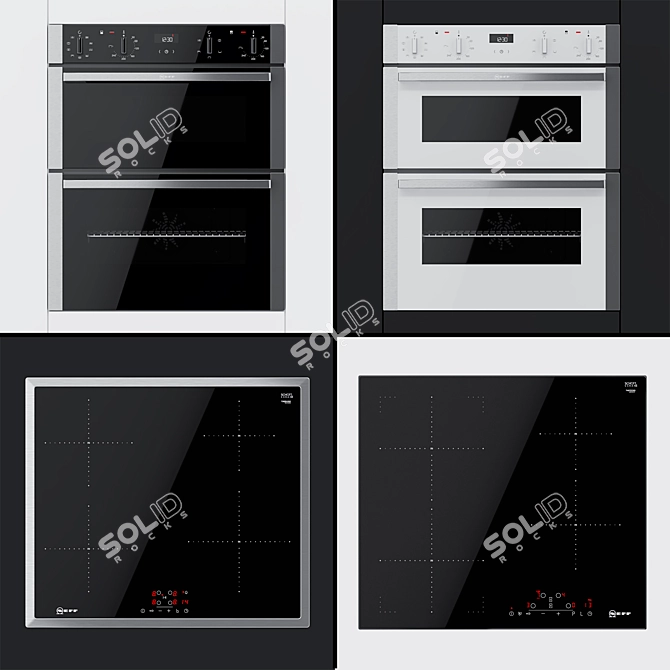 Neff Dual Ovens & Cooking Surfaces 3D model image 1