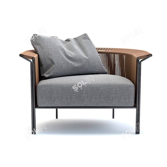 Modern Minimalist Lema Alton Bed 3D model image 1