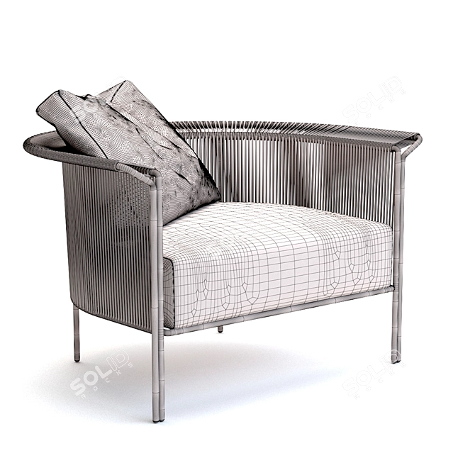 Modern Minimalist Lema Alton Bed 3D model image 2