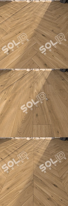 High Definition Parquet Floor Set 3D model image 2