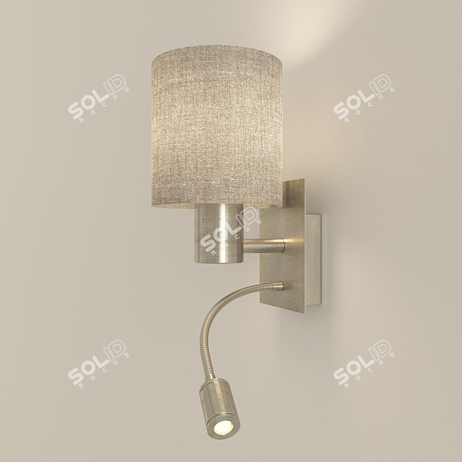 Elegant Wall Lamp: 3Dmax 2013 & Vray 3D model image 1