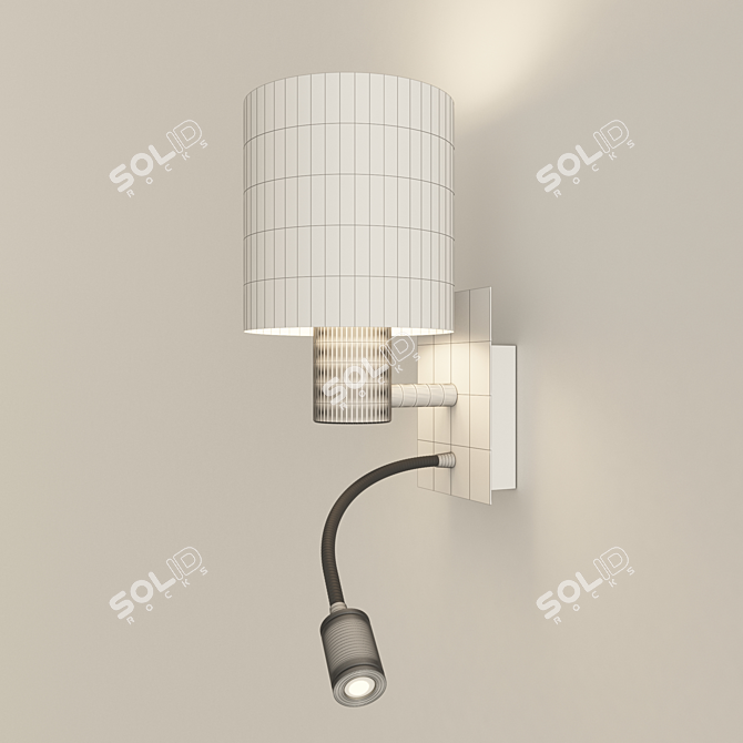 Elegant Wall Lamp: 3Dmax 2013 & Vray 3D model image 3