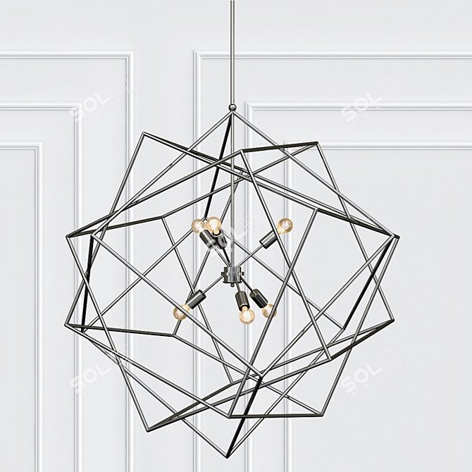 Ethereal Elegance: Aerial Chandelier 3D model image 1