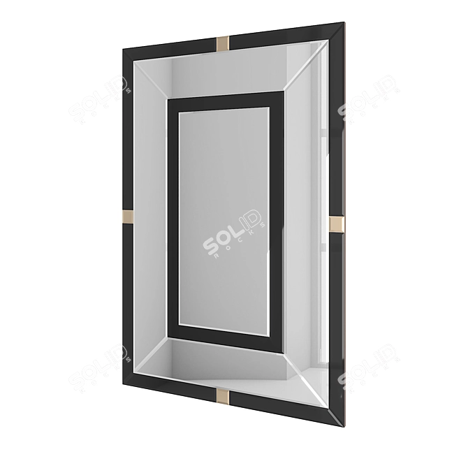 Modern Mirror Panel: Art.41 1250mm x 25mm x 850mm 3D model image 1