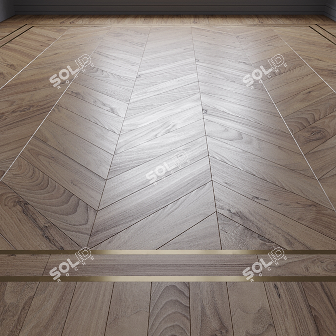 Light Oak Parquet: Classic Elegance for Any Room 3D model image 1