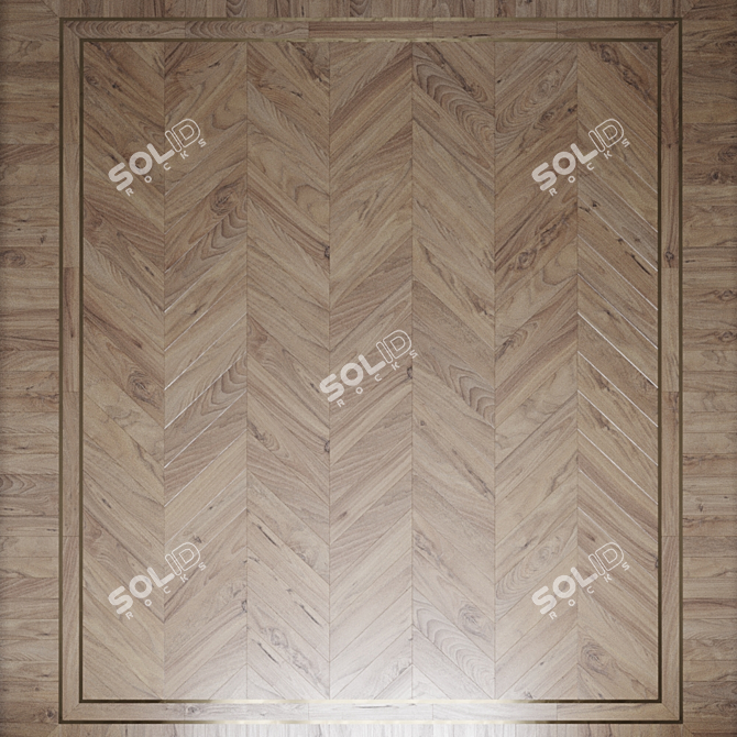 Light Oak Parquet: Classic Elegance for Any Room 3D model image 3