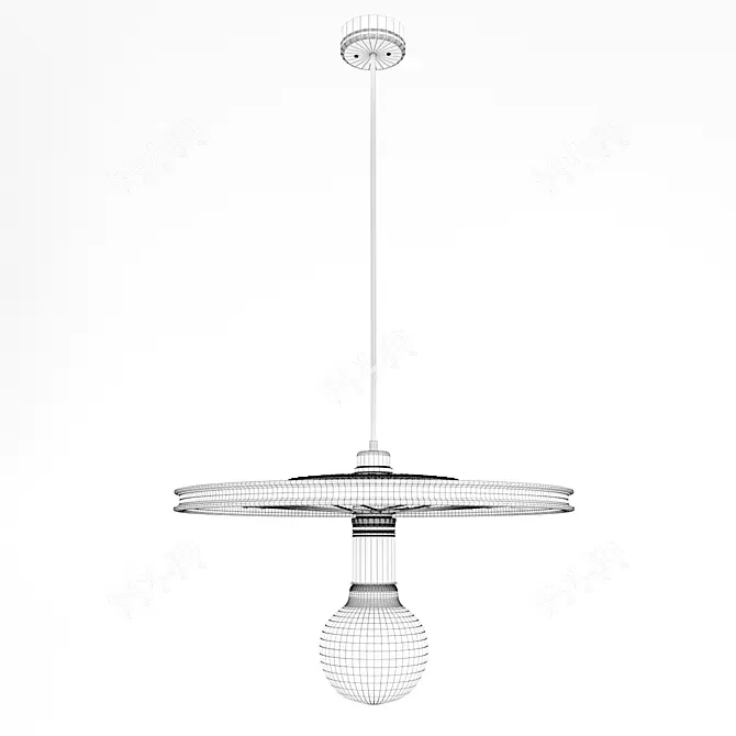 Loft Style 3D Model Lamp 3D model image 3