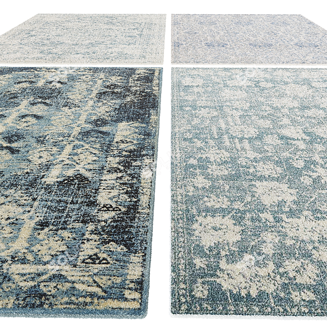 Stylish Temple & Webster Rugs 3D model image 2