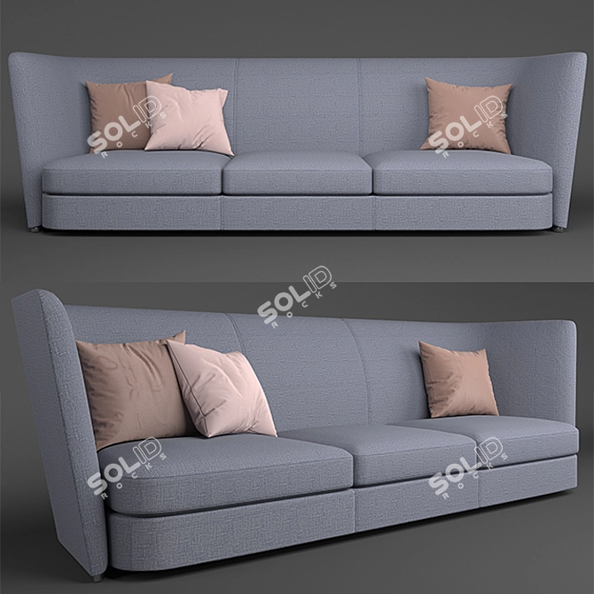 Flexform DetaiLED Sofa: UV Unwrap 3D model image 1