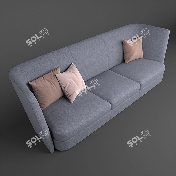 Flexform DetaiLED Sofa: UV Unwrap 3D model image 2