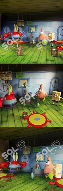 SpongeBob SquarePants: Yellow Ocean Dive 3D model image 2