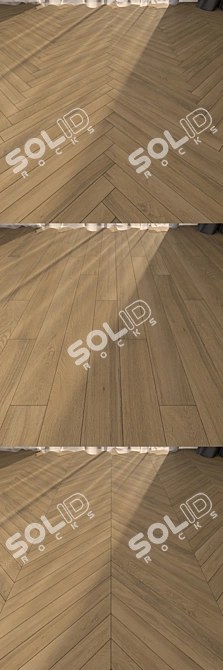 Decorative Parquet Flooring Set 3D model image 2