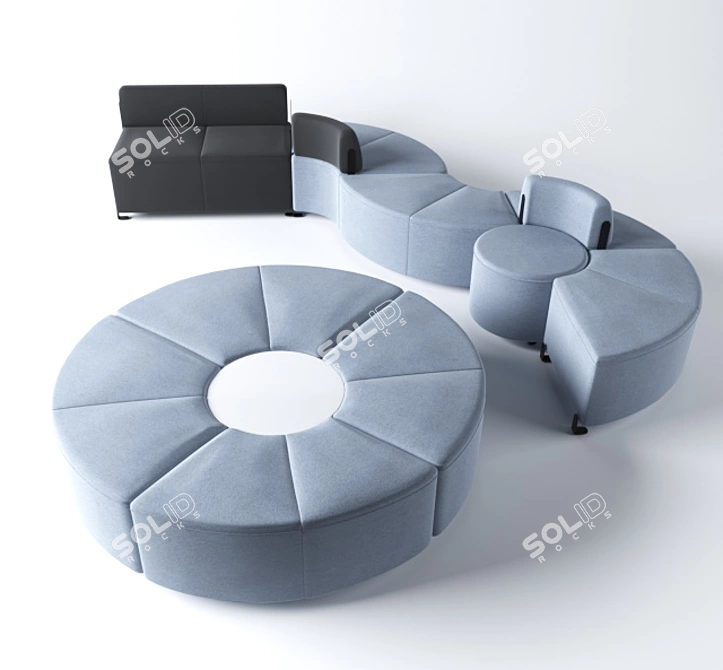 Flexible Seating: Actiu Bend Chairs 3D model image 1