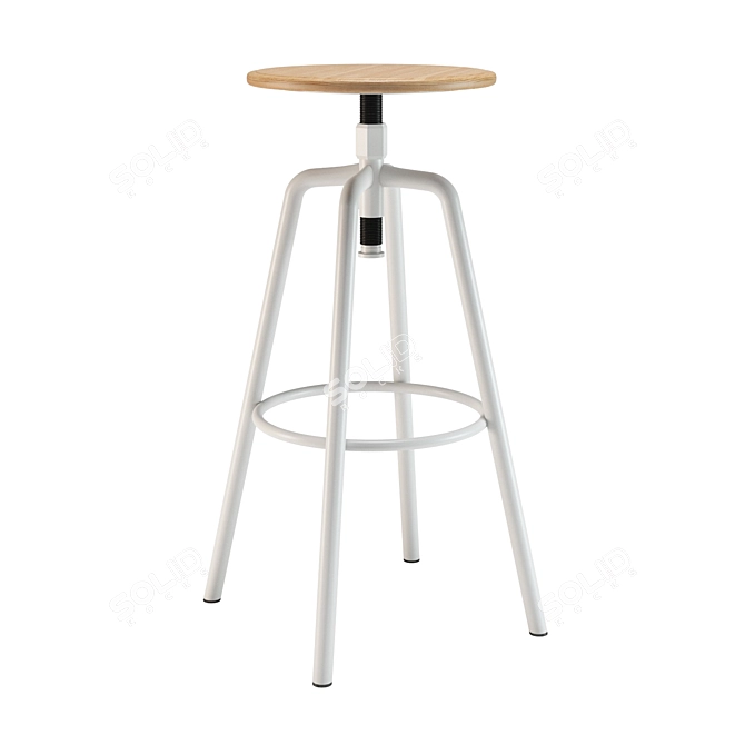 Sleek and Stylish Jankurtz Bar Stool 3D model image 1