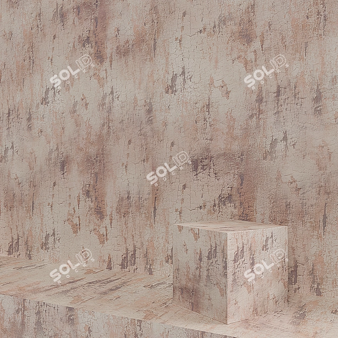 Vintage Plaster: Authentic Loft Decor 3D model image 1