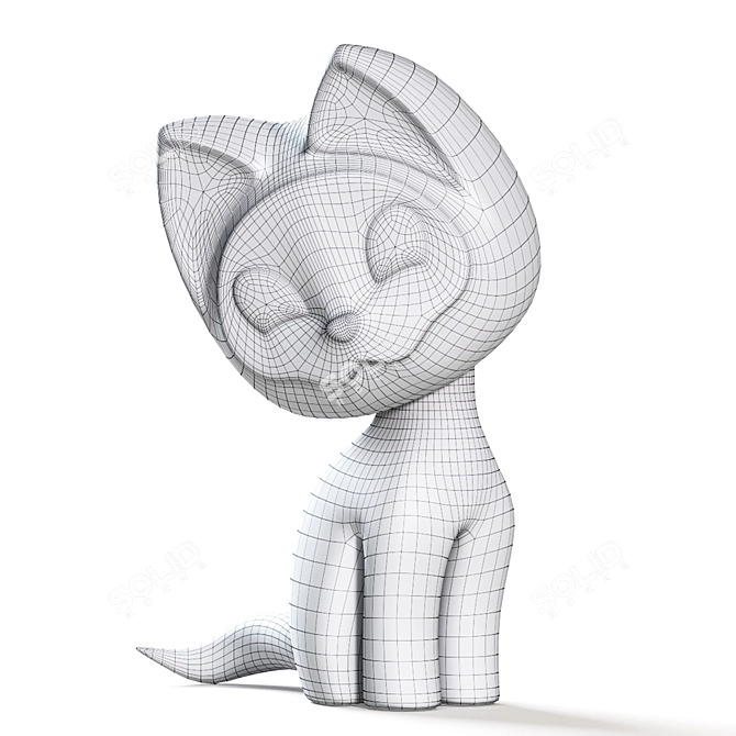 Adorable Kitten Named Gav 3D model image 3