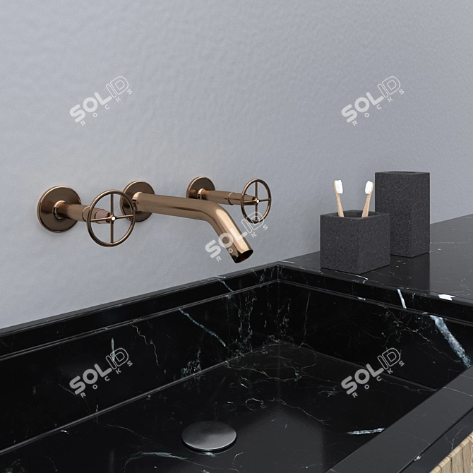 Luxury Bath Furniture Set 3D model image 2