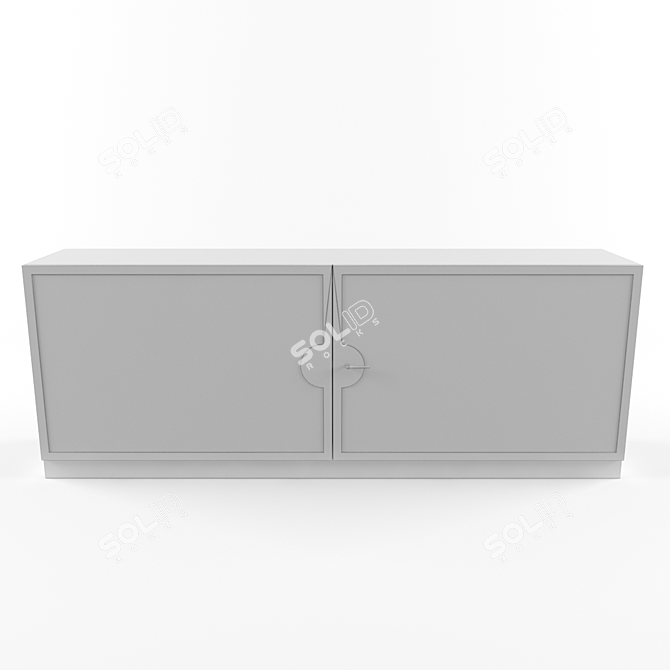 Elegant Modern Console Table 3D model image 3