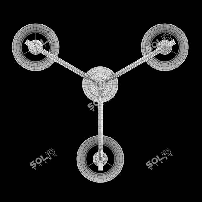 Freya Felisa Modern Crystal Chandelier 3D model image 3