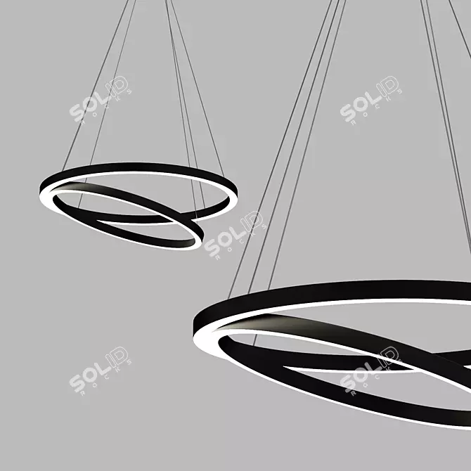 Adjustable Modern Hanging Light 3D model image 1