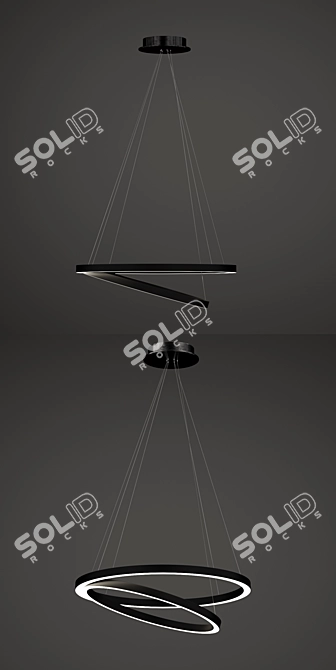 Adjustable Modern Hanging Light 3D model image 2