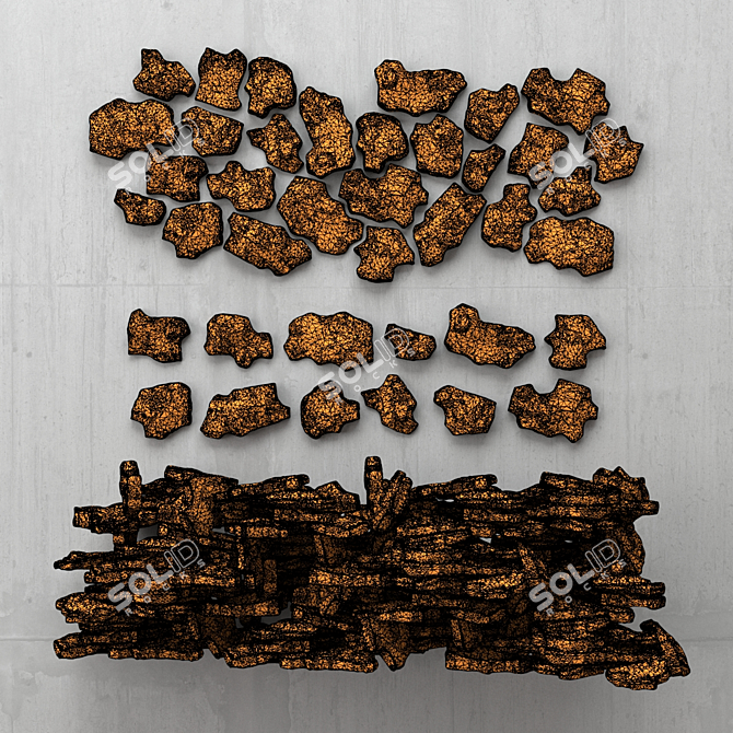 Polygon Rock Stone Textures - 3D Max Compatible 3D model image 3