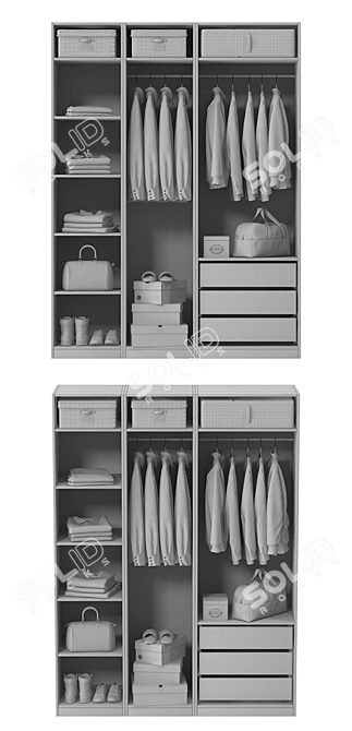 Modern Organizer for Stylish Storage 3D model image 3