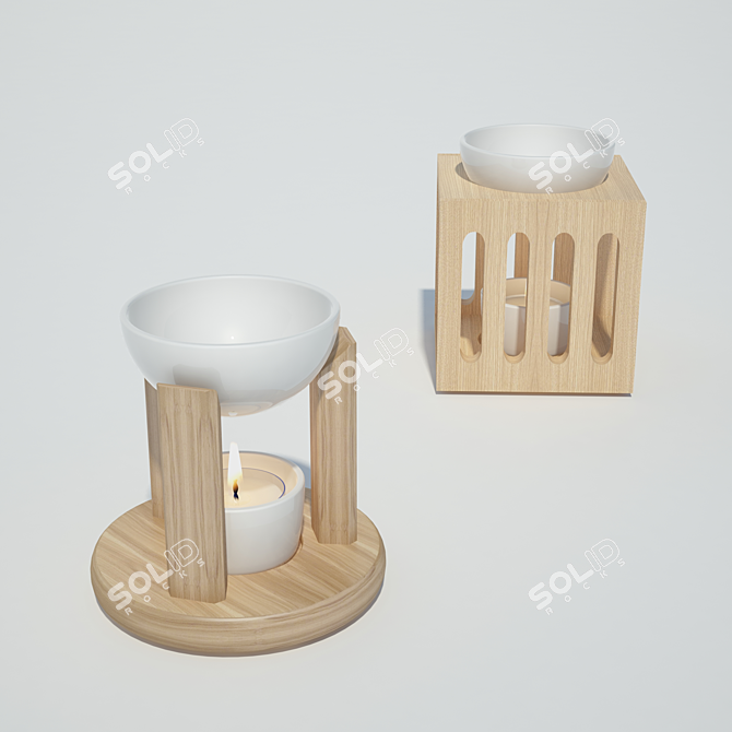 Sensoli Aromatherapy Oil Burner 3D model image 1