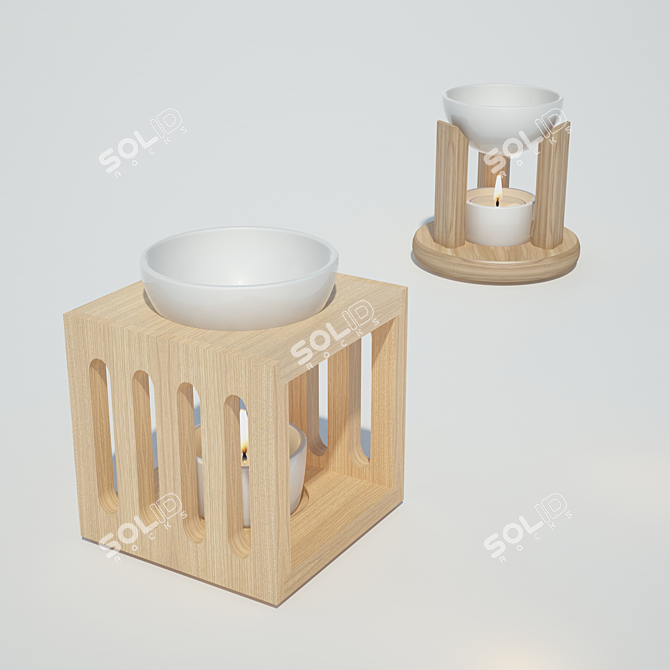 Sensoli Aromatherapy Oil Burner 3D model image 2