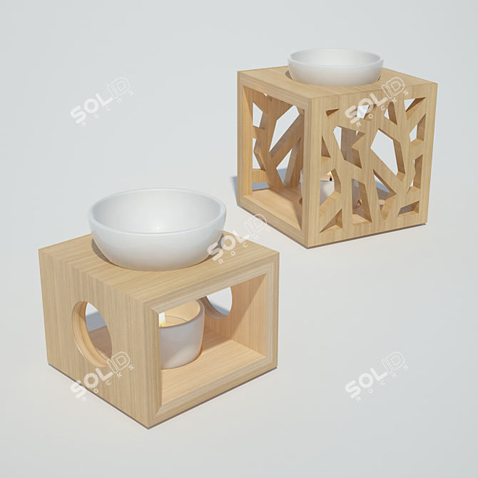 Elegant Oil Burner | Farfalla Pajoma 3D model image 1