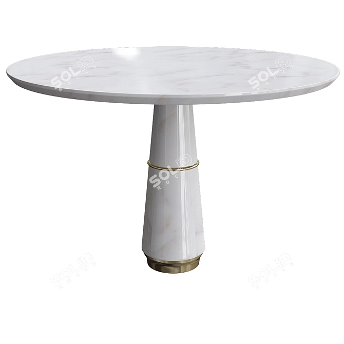 Elegant Agra Dining Table 3D model image 1
