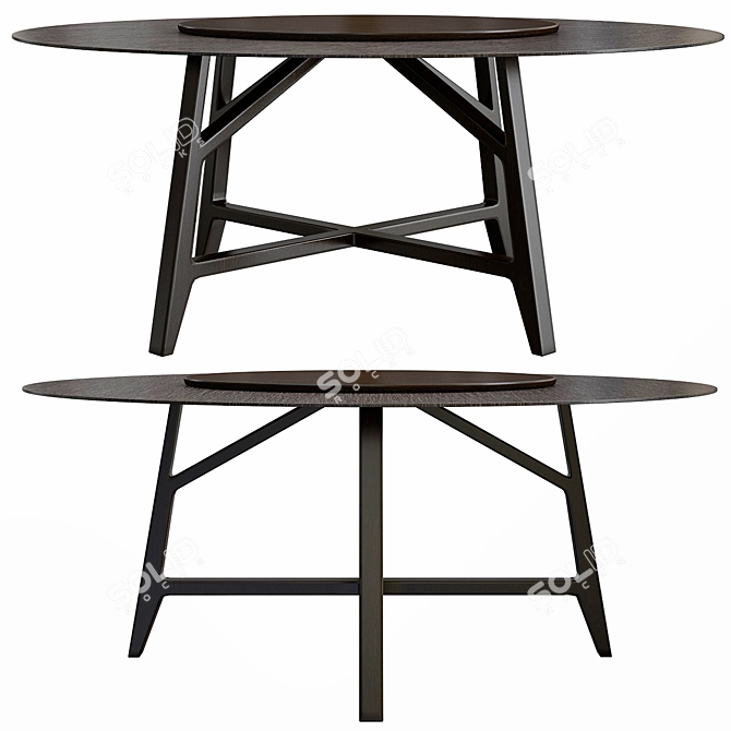 Controvento Designer Table by Busnelli 3D model image 2