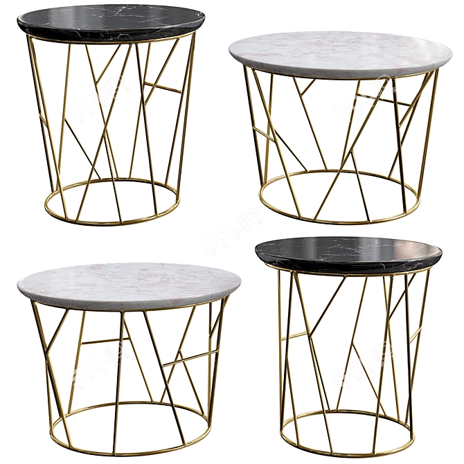 Marvellous Marelli Twig Table 3D model image 1