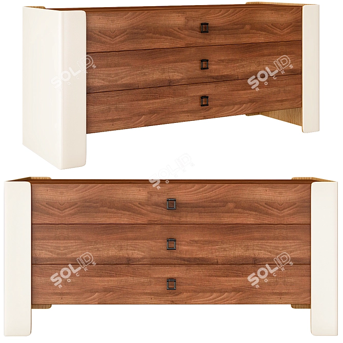 Urban Chic Dresser 3D model image 1