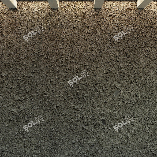 Vintage Concrete Wall Texture 3D model image 3