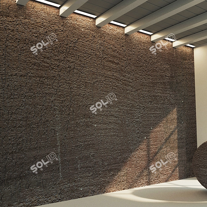 Title: Vintage Concrete Wall Texture 3D model image 2