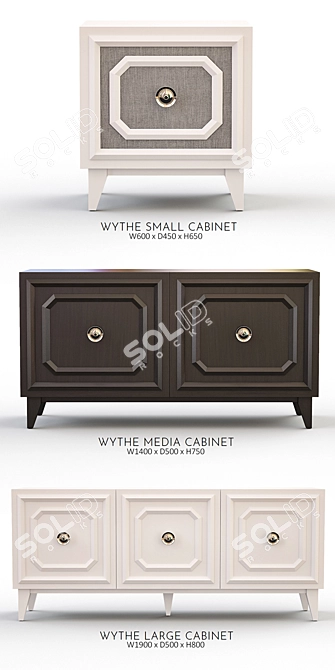 Wythe Cabinet - Stylish and Functional 3D model image 2