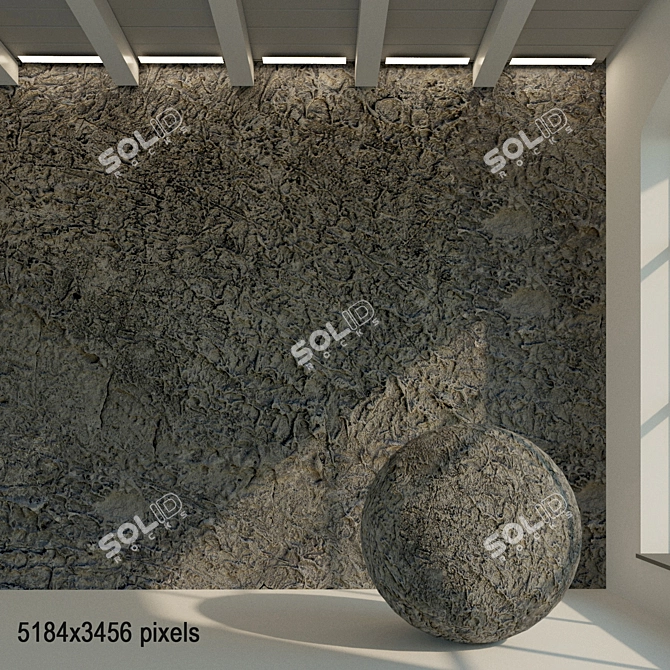 Title (English): Vintage Concrete Wall Texture

Title (Russian): Текстура старой бетонной стены 3D model image 1