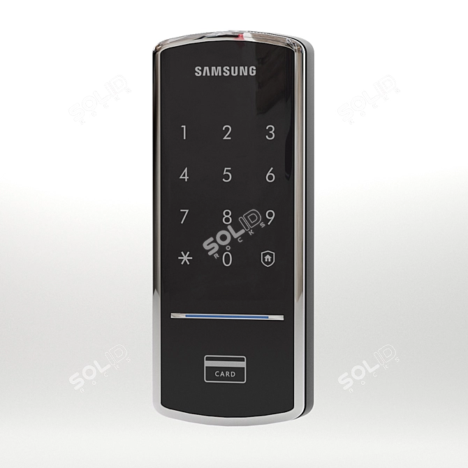 Samsung SHS-1321W: Secure Electronic Door Lock 3D model image 1