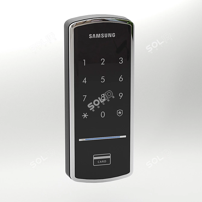 Samsung SHS-1321W: Secure Electronic Door Lock 3D model image 2