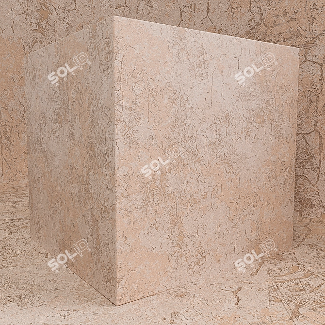 Krakelur Decorative Plaster: Loft-inspired Design 3D model image 2