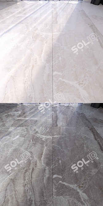 Luxury Marble Floor Tile Set 3D model image 2