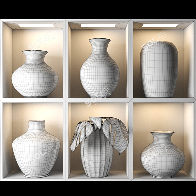 Elegant Vase - 54k Poly Count 3D model image 3